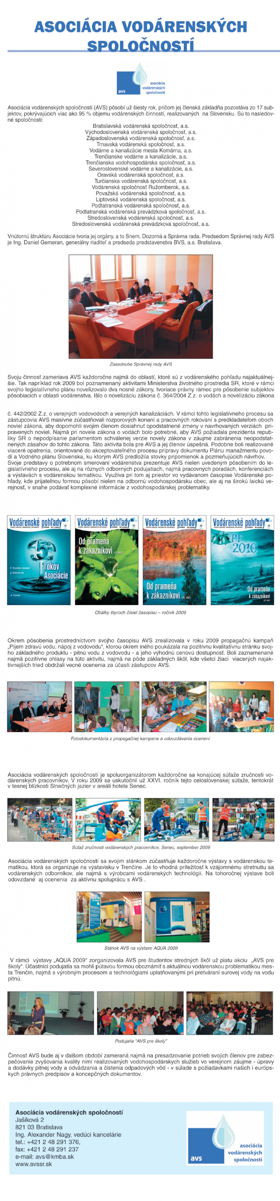 ASOCIÁCIA VODÁRENSKÝCH SPOLOČNOSTÍ